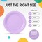 50 Count Lavender Paper Plates 9 Inch Durable Disposable Plates for Parties & Events